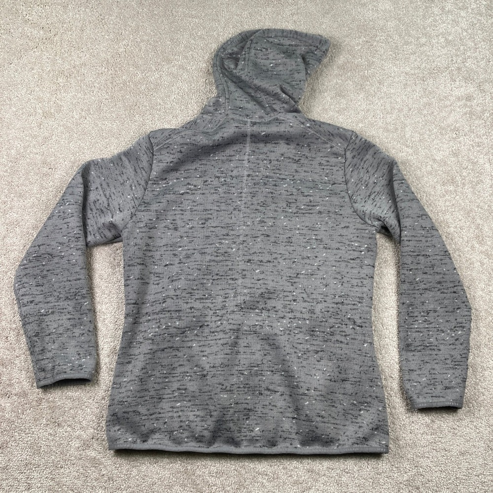 Mammut Chamuera ML Hooded Jacket Womens L Gray Knit Fleece Zip Up 1014-01370 - Picture 3 of 10